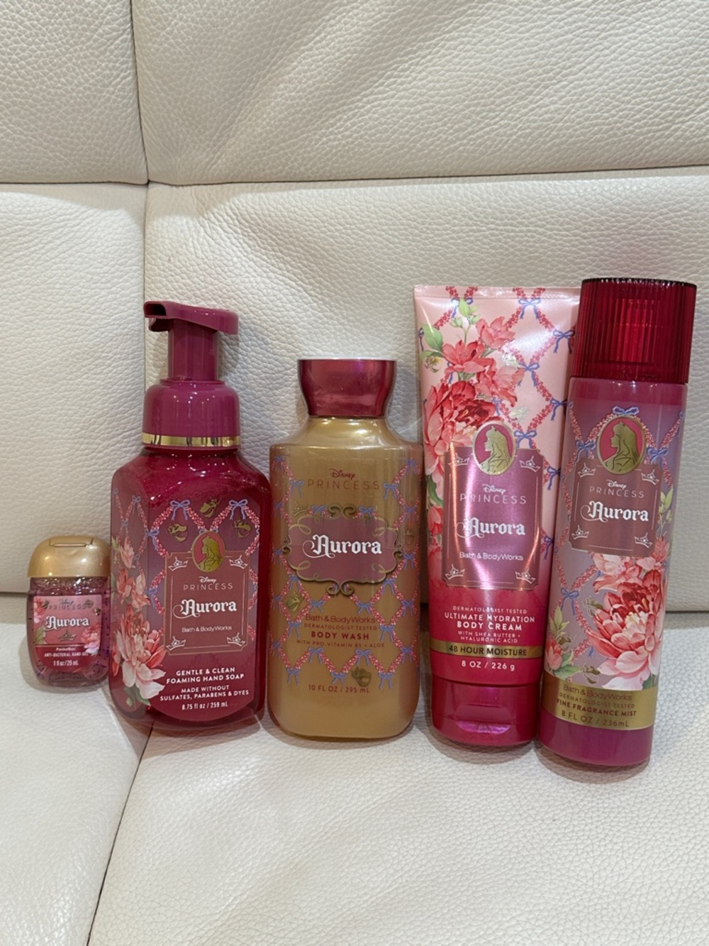 Bath & Body Works Disney Princess Aurora 5 Piece Body Care Set Full Size